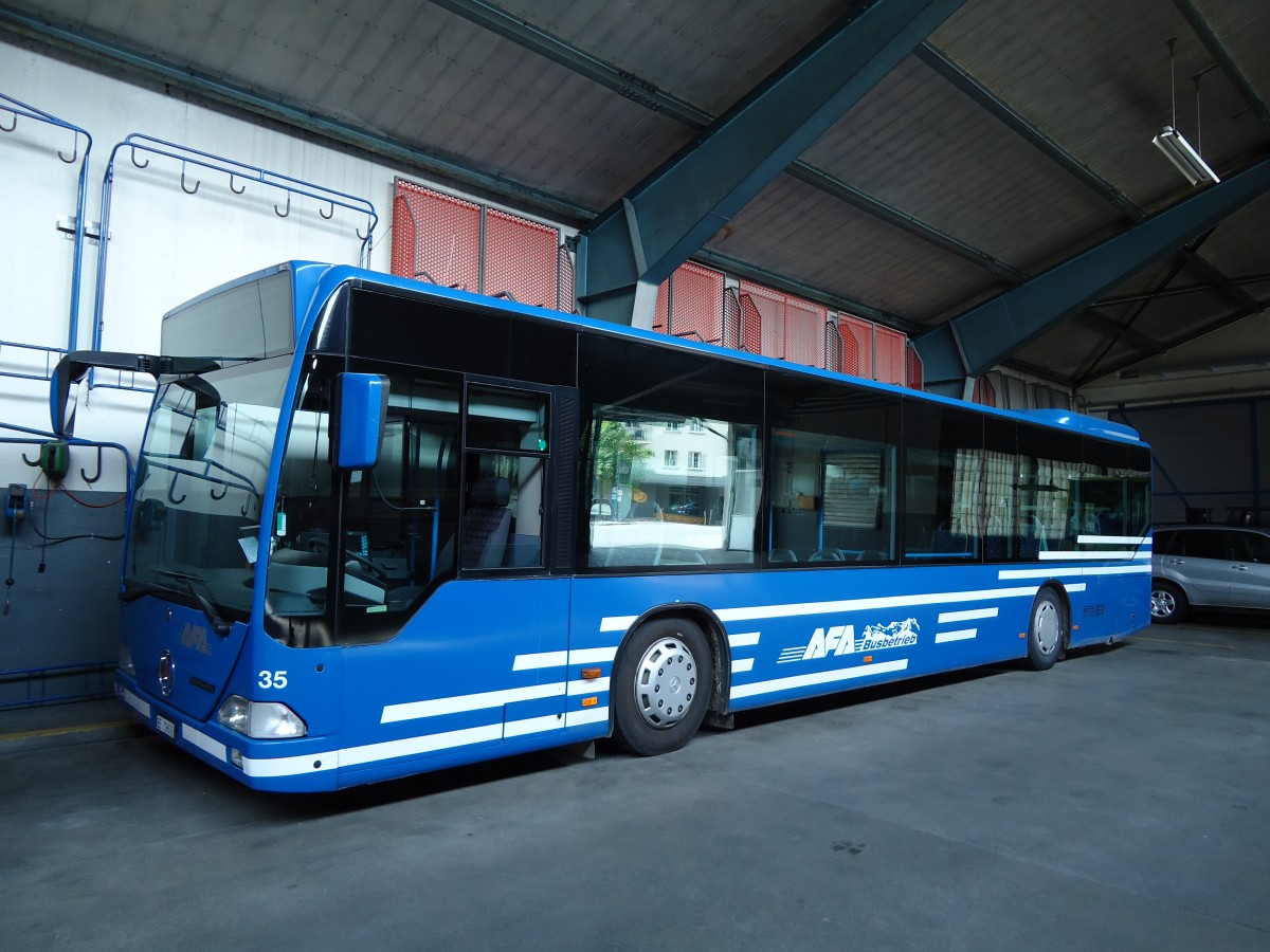 (127'956) - AFA Adelboden - Nr. 35/BE 19'692 - Mercedes (ex Nr. 1) am 11. Juli 2010 im Autobahnhof Adelboden