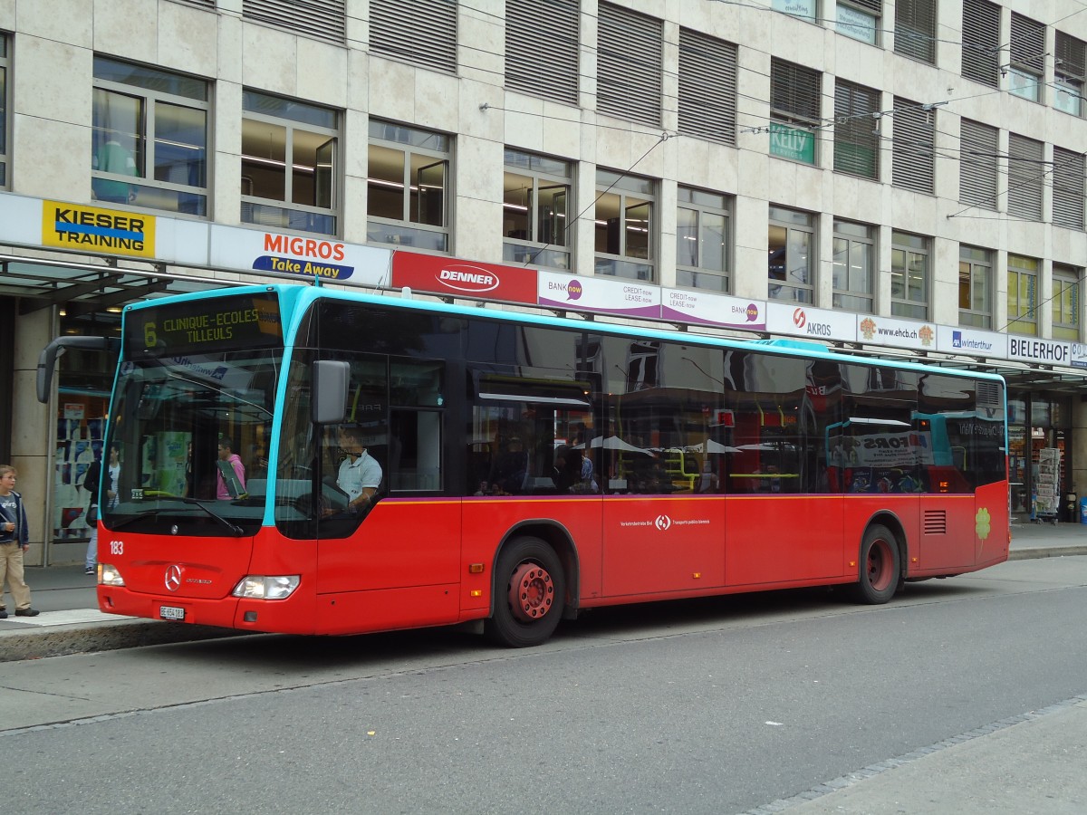 (128'026) - VB Biel - Nr. 183/BE 654'183 - Mercedes am 24. Juli 2010 in Biel, Guisanplatz