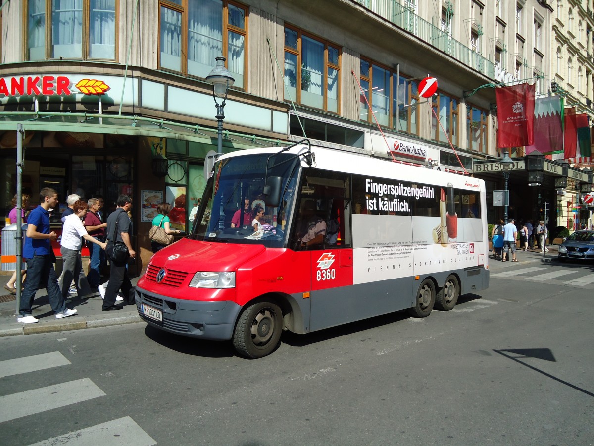 (128'398) - Wiener Linien - Nr. 8360/W 1031 LO - VW/Kutsenits am 9. August 2010 in Wien-Krntner Ring, Oper