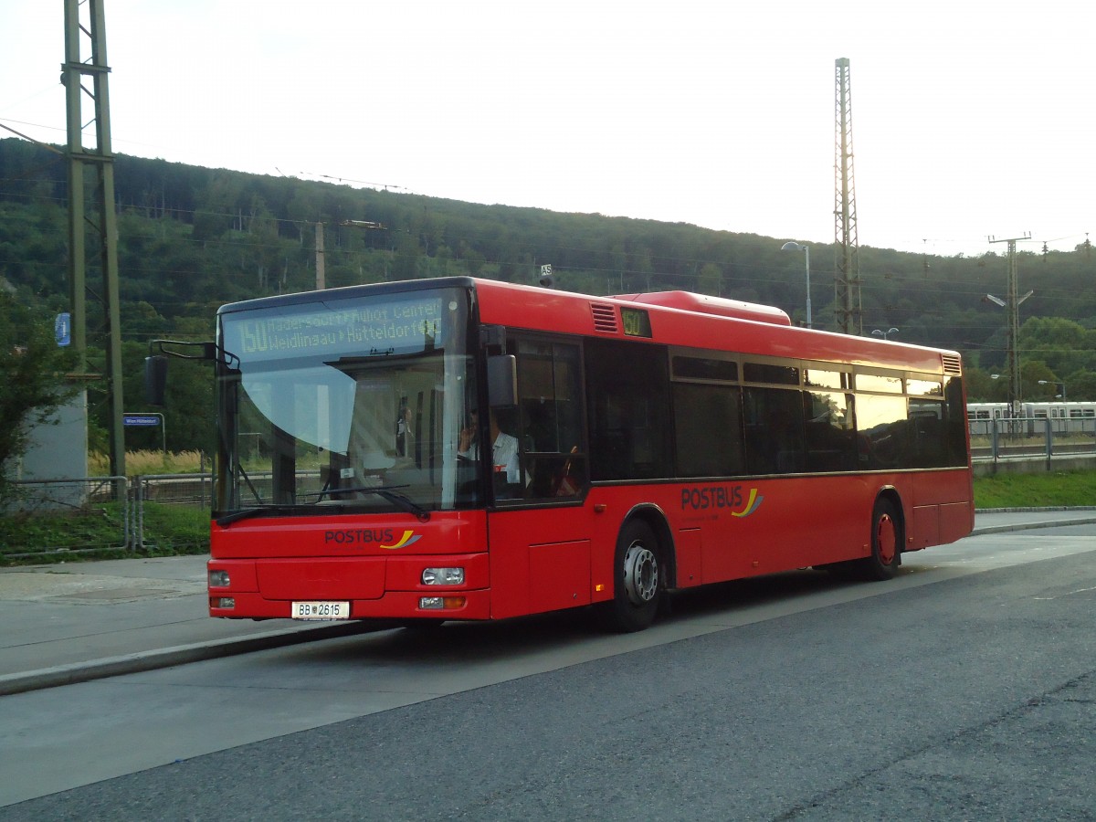 (128'473) - PostBus - BB 2615 - MAN am 9. August 2010 in Wien, Htteldorf