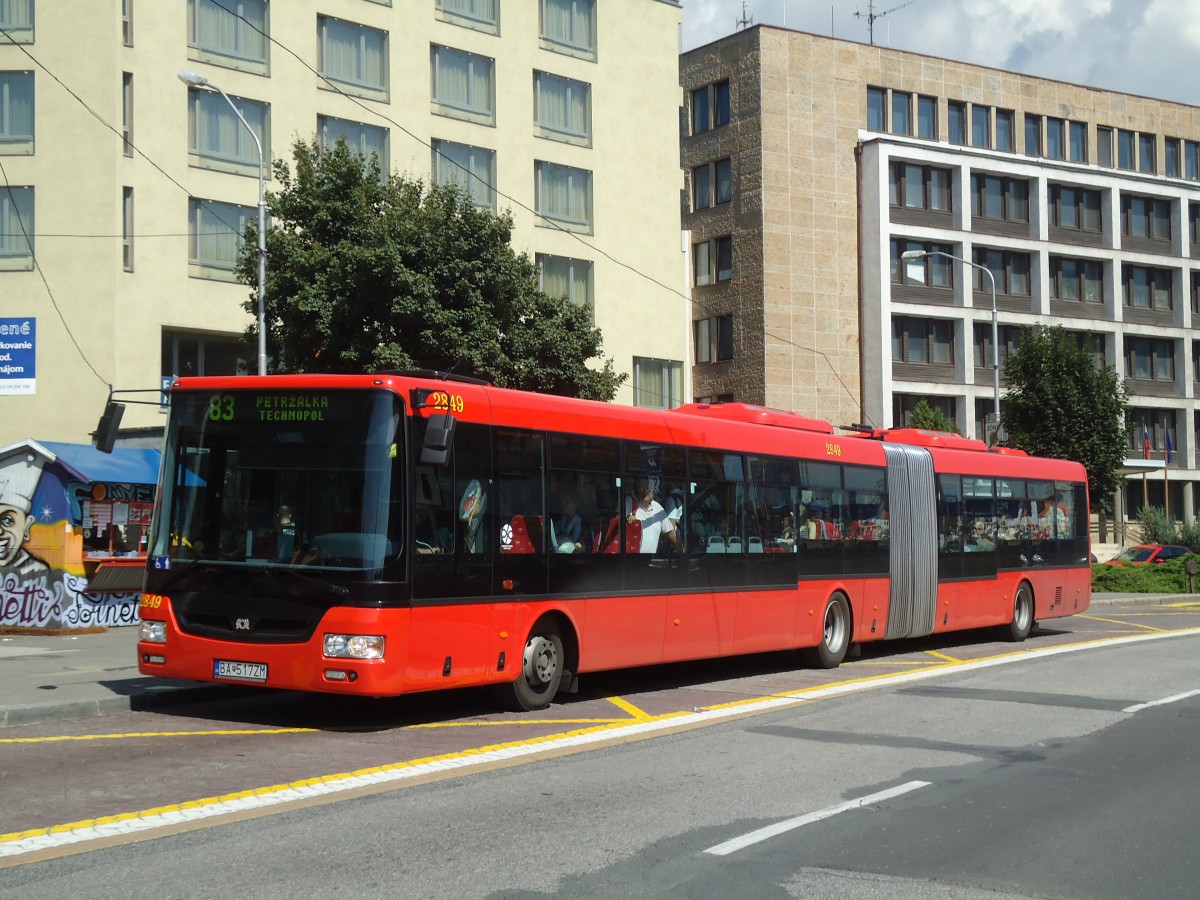 (128'488) - DPB Bratislava - Nr. 2849/BA-517ZM - SOR am 10. August 2010 in Bratislava, Zochova