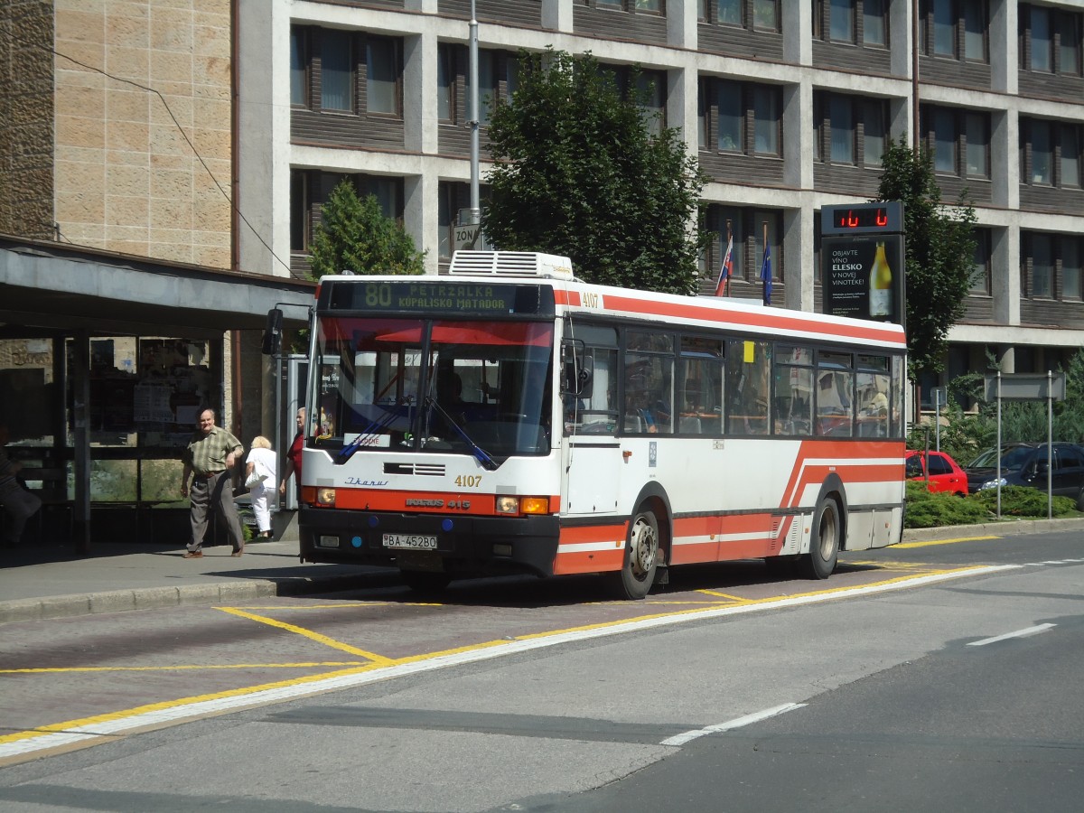 (128'496) - DPB Bratislava - Nr. 4107/BA-452BO - Ikarus am 10. August 2010 in Bratislava, Zochova