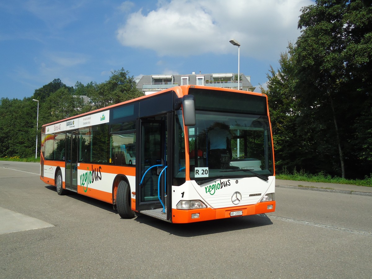 (128'880) - VBH Herisau - Nr. 1/AR 20'557 - Mercedes am 21. August 2010 in Gossau, Depot Regiobus