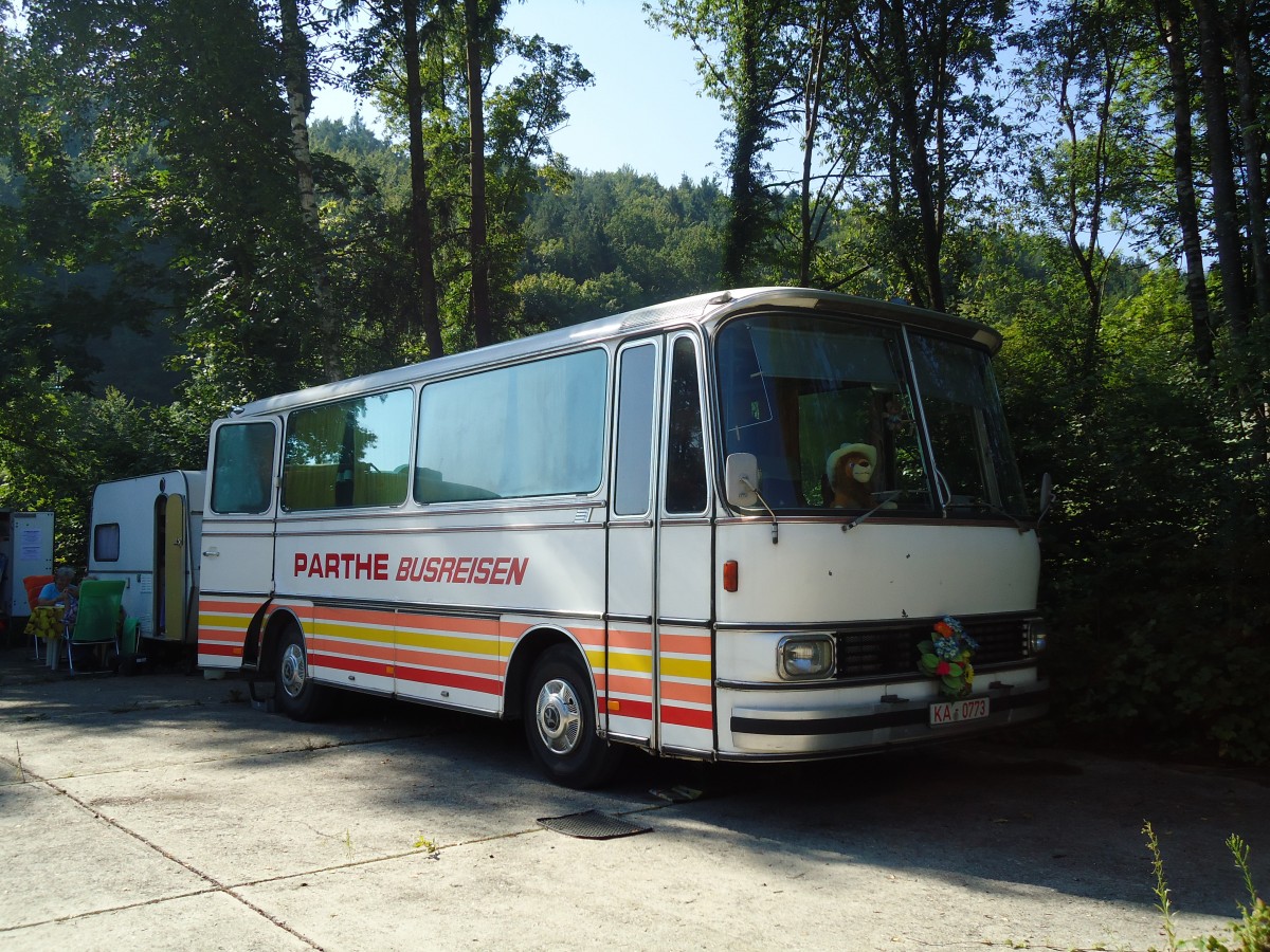 (128'931) - Parthe - K 0733 - Setra am 22. August 2010 in Thayngen, Wohnbustreffen