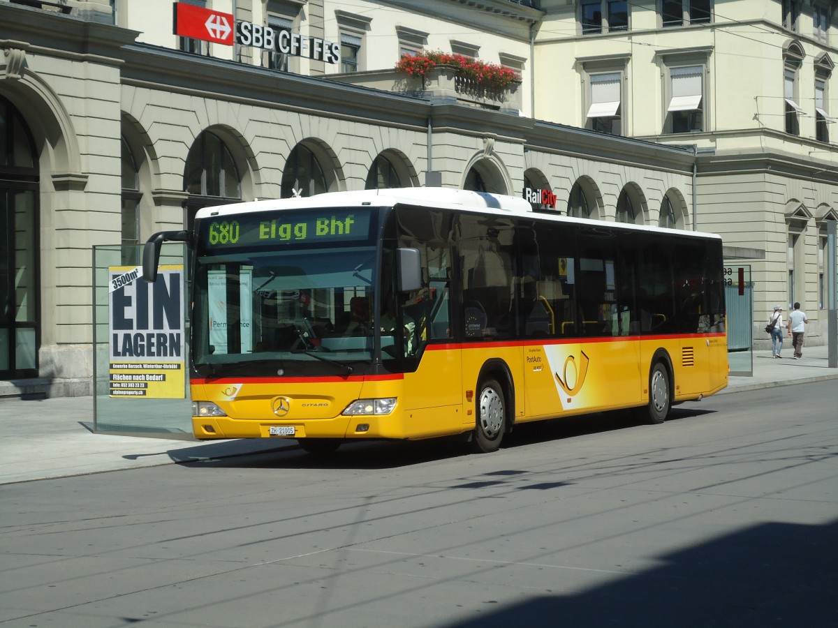 (129'023) - Steiger, Schlatt - Nr. 222/ZH 21'005 - Mercedes am 22. August 2010 beim Hauptbahnhof Winterthur