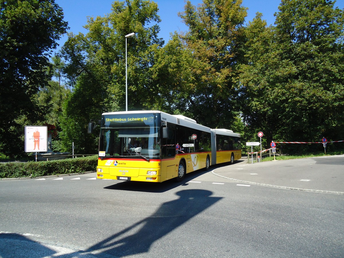 (129'064) - Steffen, Remetschwil - Nr. 50/AG 17'876 - MAN am 22. August 2010 beim Bahnhof Frauenfeld