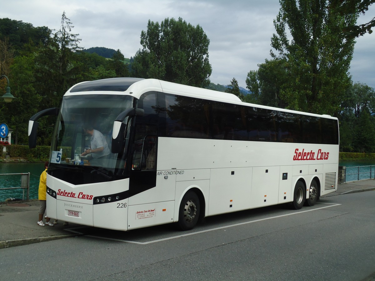 (129'151) - Aus Belgien: Selecta, Gent - Nr. 226/TYV-060 - Volvo/Jonckheere am 28. August 2010 bei der Schiffl�ndte Thun