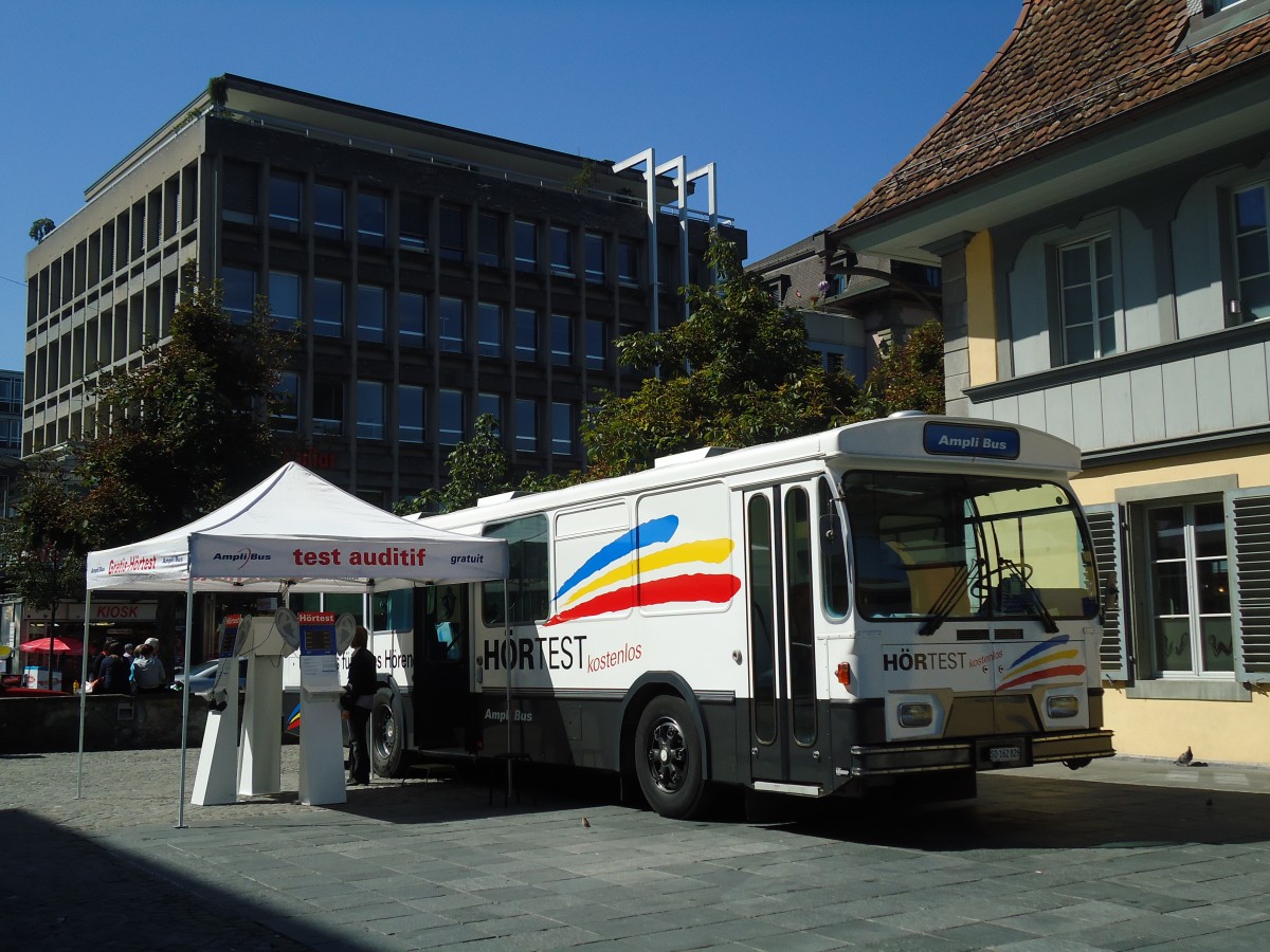 (129'215) - AmpliBus, Baar - SO 162'826 - Saurer/Hess (ex Hrpunkt, St. Gallen; ex RTB Altsttten Nr. 22) am 3. September 2010 in Thun, Waisenhausplatz