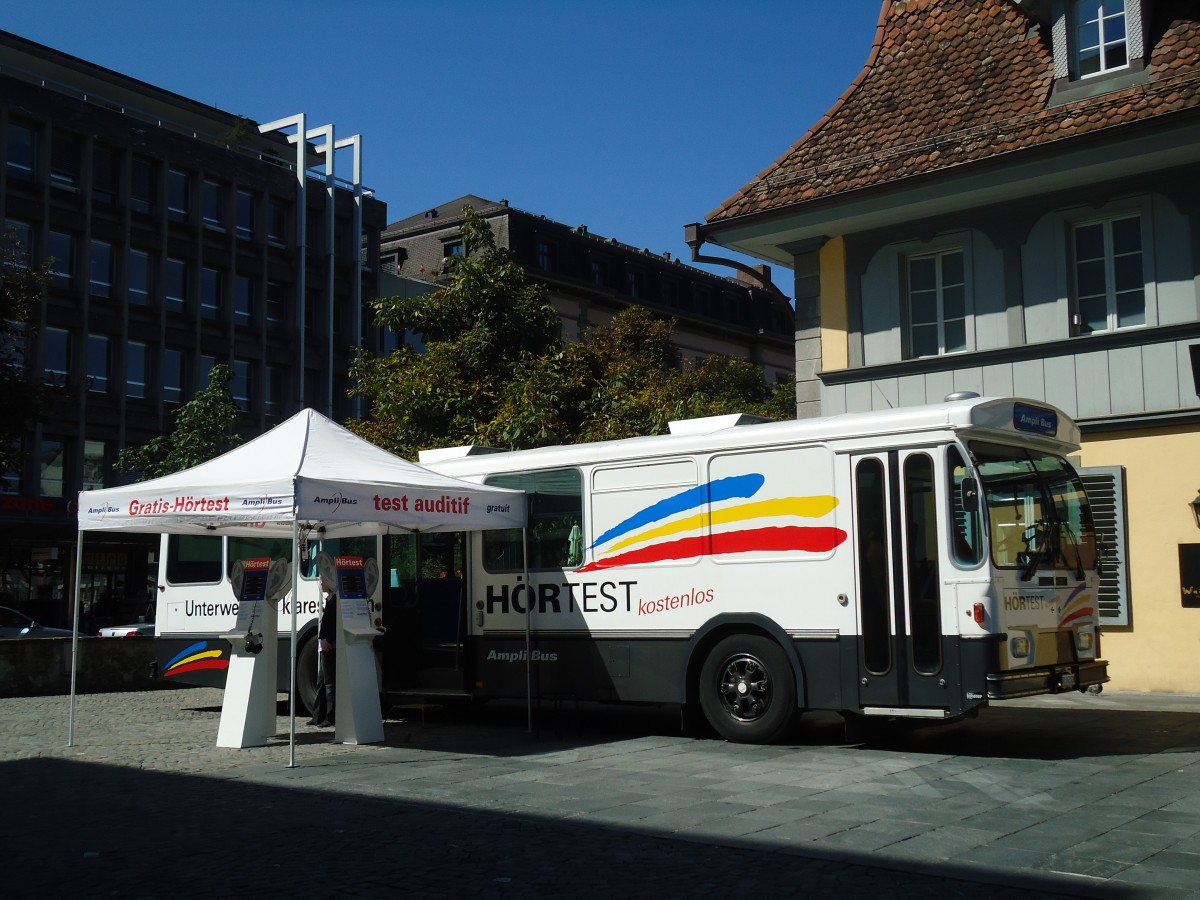 (129'216) - AmpliBus, Baar - SO 162'826 - Saurer/Hess (ex Hrpunkt, St. Gallen; ex RTB Altsttten Nr. 22) am 3. September 2010 in Thun, Waisenhausplatz