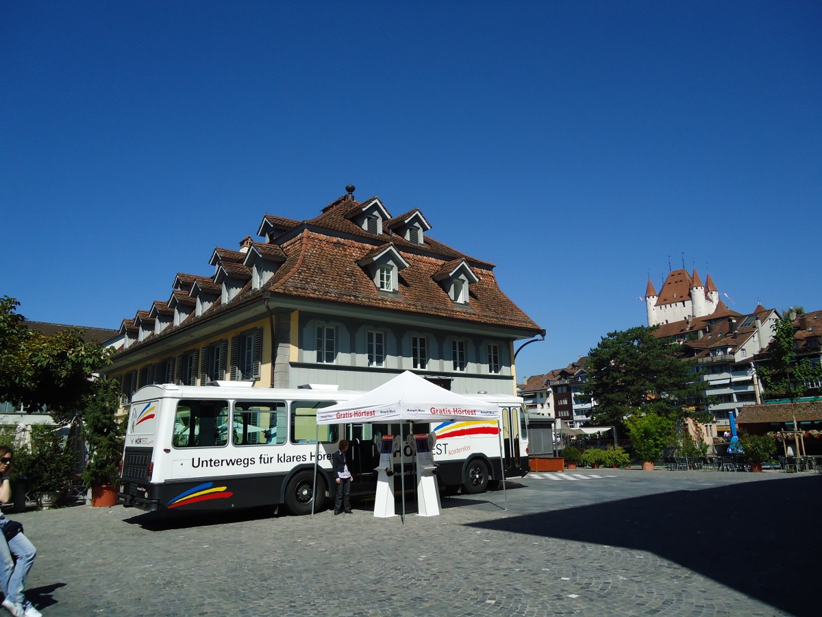 (129'218) - AmpliBus, Baar - SO 162'826 - Saurer/Hess (ex Hrpunkt, St. Gallen; ex RTB Altsttten Nr. 22) am 3. September 2010 in Thun, Waisenhausplatz