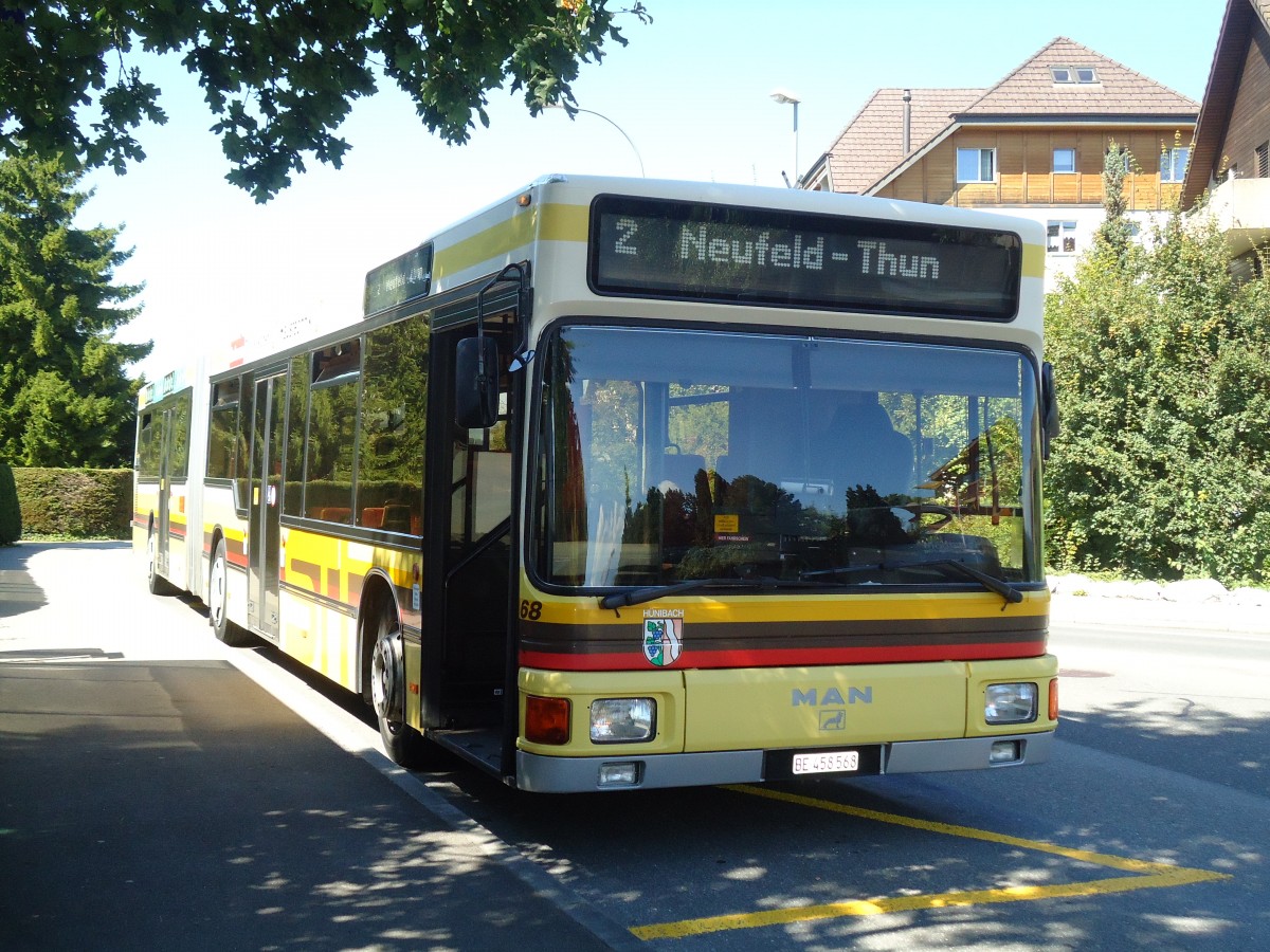 (129'220) - STI Thun - Nr. 68/BE 458'568 - MAN am 3. September 2010 in Thun, Schorenfriedhof