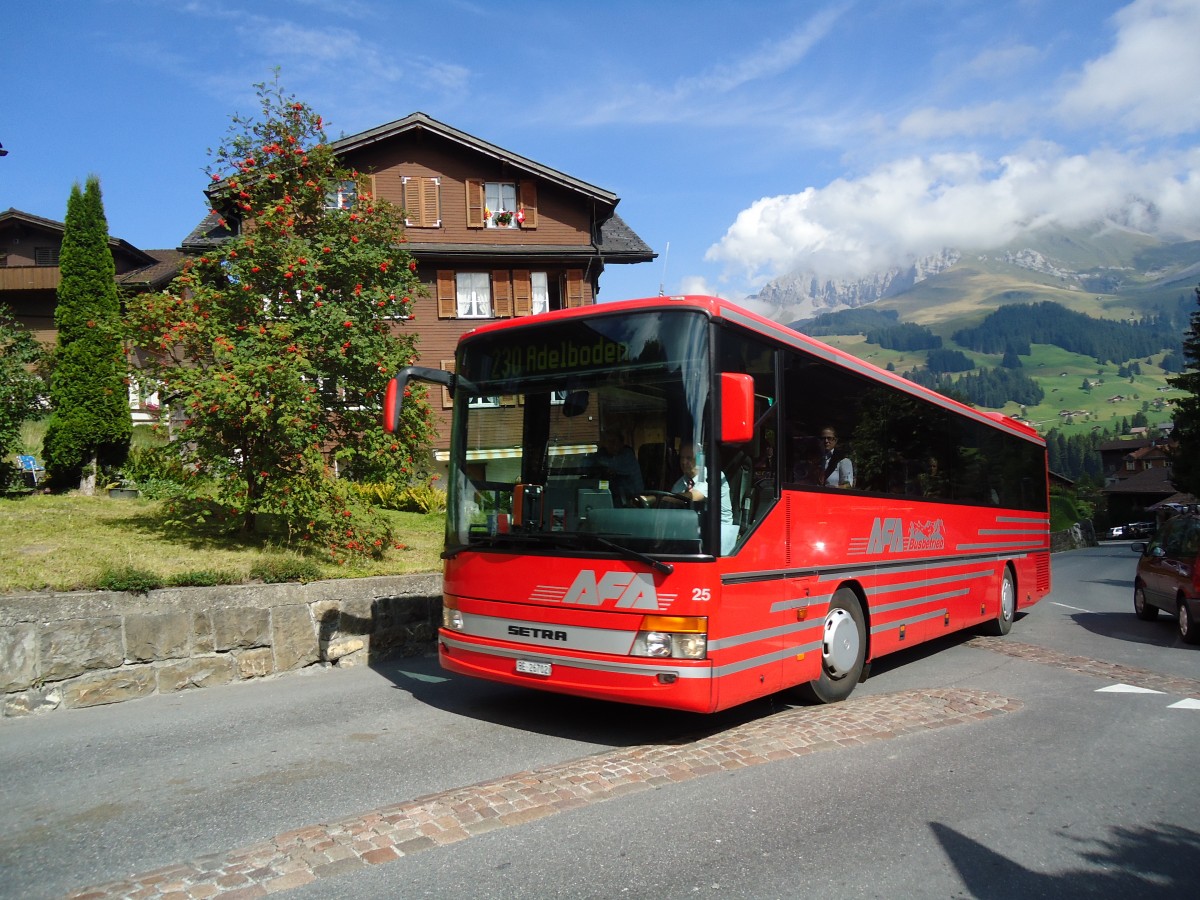 (129'471) - AFA Adelboden - Nr. 25/BE 26'702 - Setra (ex Nr. 12) am 5. September 2010 in Adelboden, Landstrasse