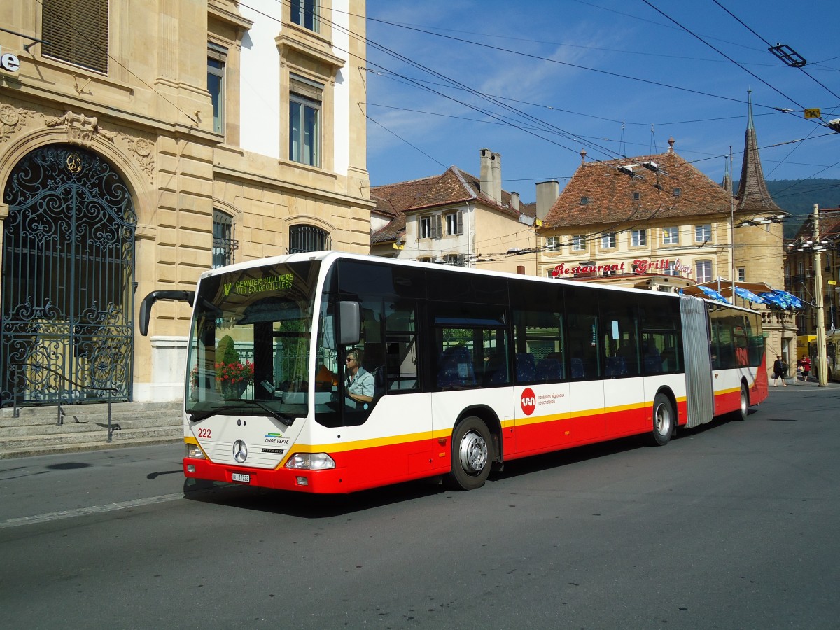 (129'560) - VR La Chaux-de-Fonds - Nr. 222/NE 17'222 - Mercedes am 6. September 2010 in Neuchtel, Place Pury