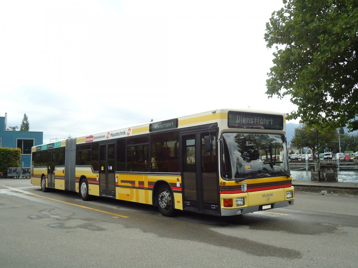 (129'595) - STI Thun - Nr. 68/BE 458'568 - MAN am 8. September 2010 bei der Schifflndte Thun