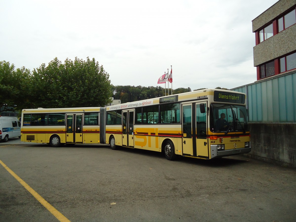 (129'747) - STI Thun - Nr. 63 - Mercedes am 15. September 2010 in Kloten, EvoBus