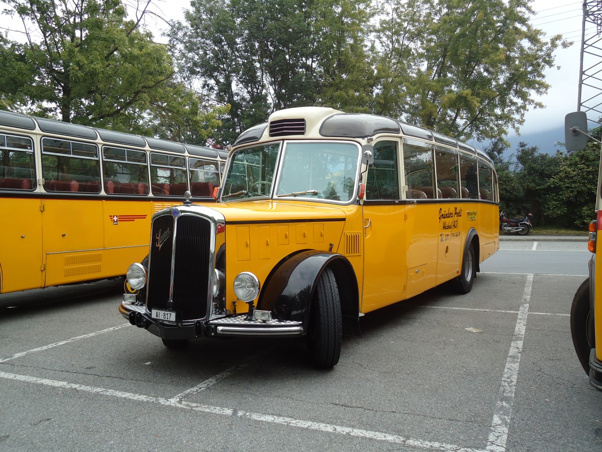 (129'810) - Gmnder, Weissbad - AI 817 - Saurer/Gangloff (ex P 23'144) am 18. September 2010 in Chur, Obere Au