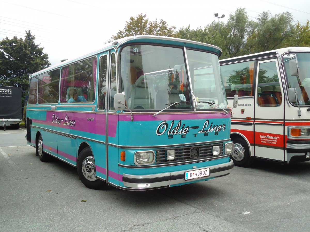 (129'829) - Aus Oesterreich: Wstner, Bezau - B 499 DZ - Setra am 18. September 2010 in Chur, Obere Au