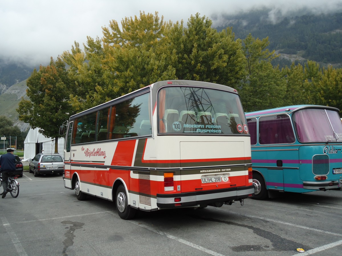 (129'833) - Aus Deutschland: Hanses, Langenau - UL-HL 208 - Setra am 18. September 2010 in Chur, Obere Au