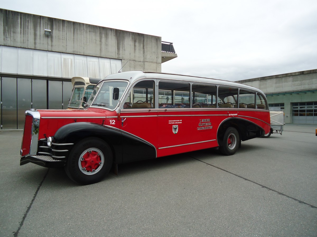 (130'036) - Meier, Grt - Nr. 12/ZH 27'216 - FBW/R&J (ex Wespe, Altsttten; ex AFA Adelboden Nr. 12) am 18. September 2010 in Breil, Militranlage