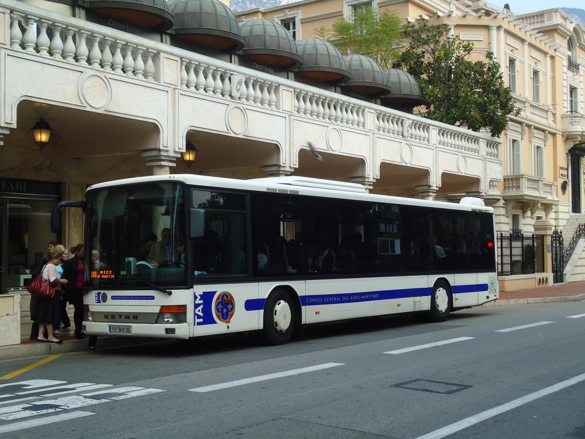 (130'657) - Aus Frankreich: TAM Nice - Nr. 1208/191 BHX 06 - Setra am 16. Oktober 2010 in Monaco, Casino