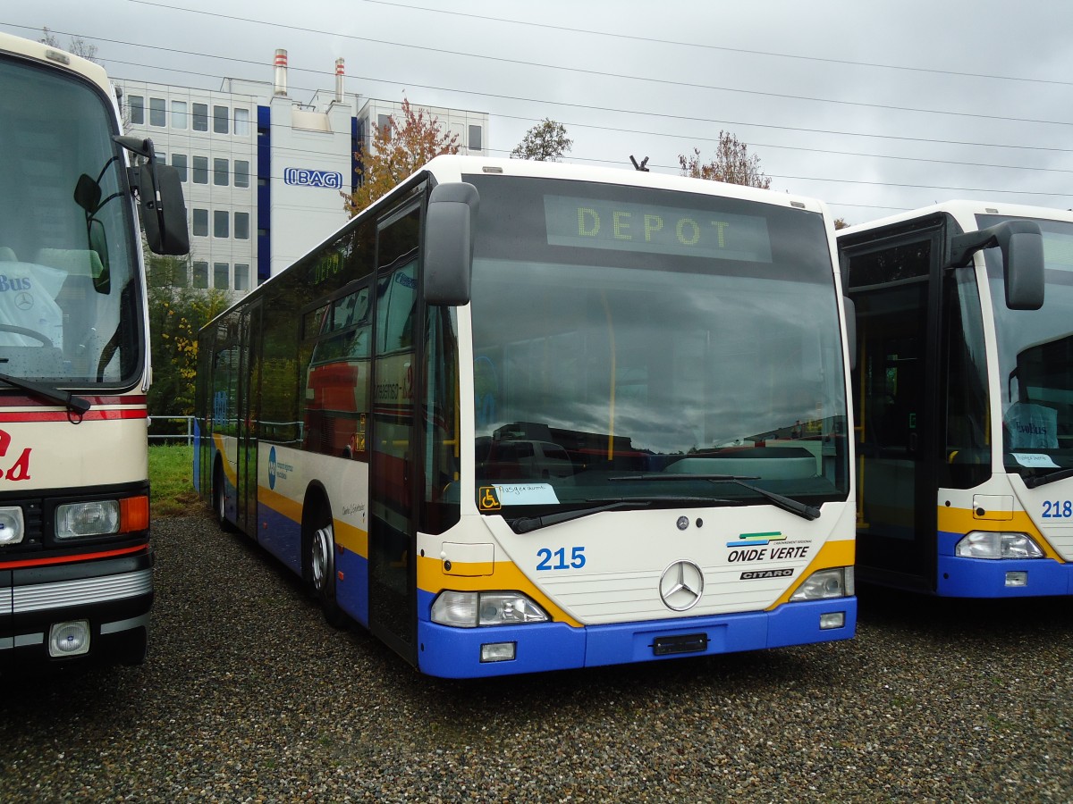 (130'759) - TC La Chaux-de-Fonds - Nr. 215 - Mercedes am 24. Oktober 2010 in Kloten, EvoBus