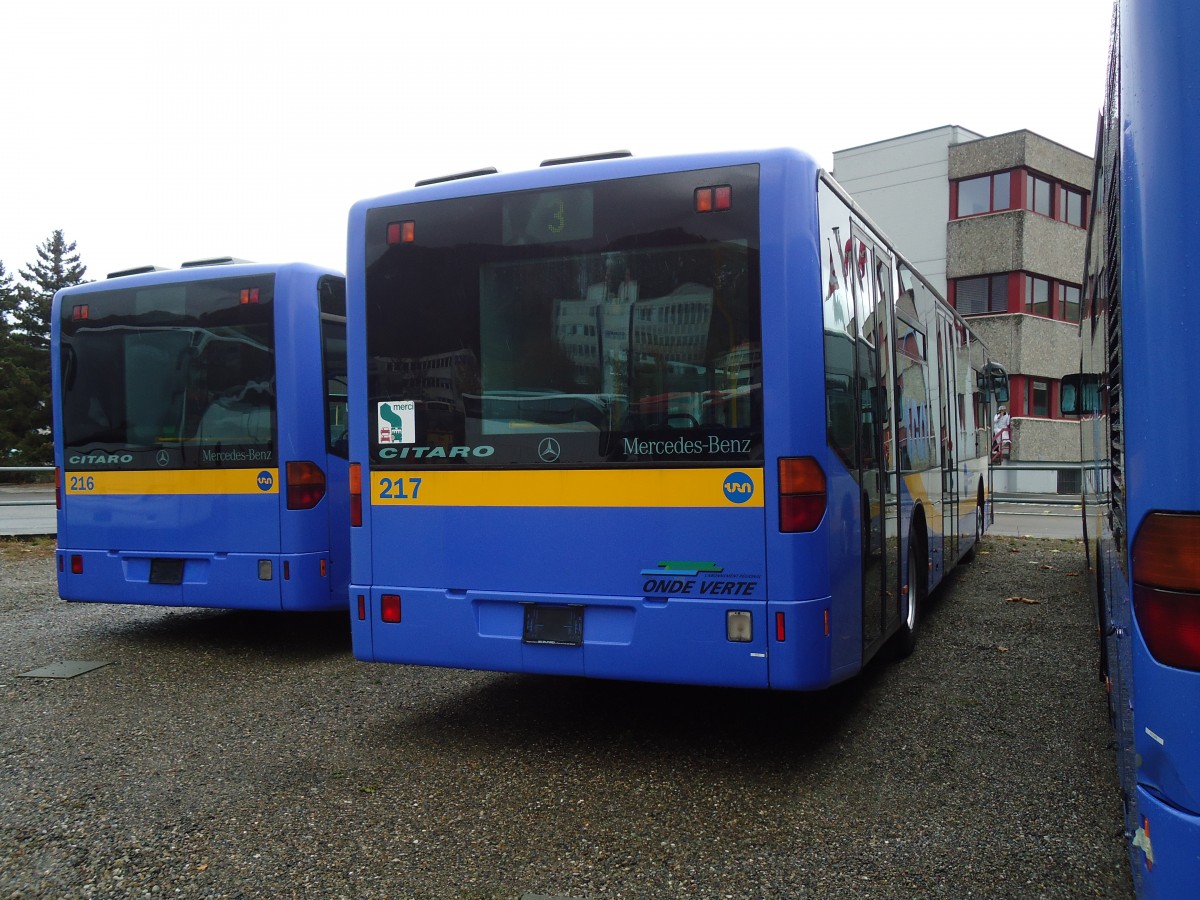 (130'773) - TC La Chaux-de-Fonds - Nr. 217 - Mercedes am 24. Oktober 2010 in Kloten, EvoBus