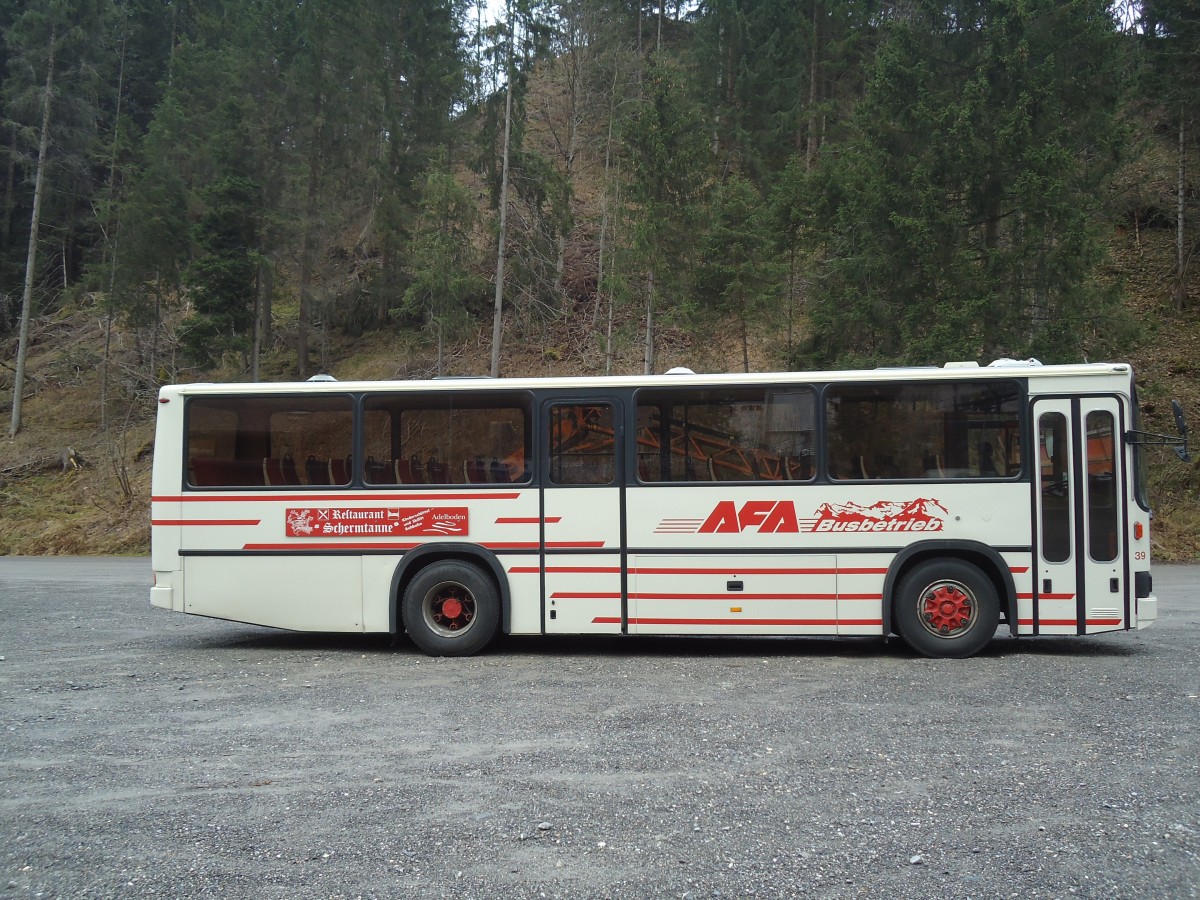 (130'949) - AFA Adelboden - Nr. 39/BE 25'753 - NAW/R&J (ex Nr. 18; ex Autopostale, Mendrisio Nr. 38; ex Piotti, Balerna Nr. 38; ex AAGI Interlaken Nr. 38; ex Schmocker, Beatenberg Nr. 3) am 15. November 2010 in Adelboden, ASB