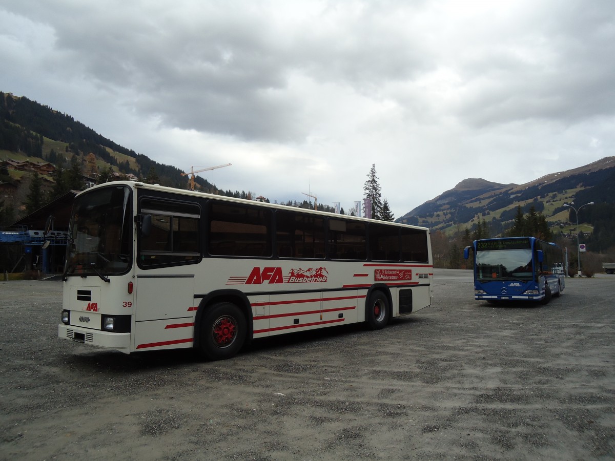 (130'955) - AFA Adelboden - Nr. 39/BE 25'753 - NAW/R&J (ex Nr. 18; ex Autopostale, Mendrisio Nr. 38; ex Piotti, Balerna Nr. 38; ex AAGI Interlaken Nr. 38; ex Schmocker, Beatenberg Nr. 3) am 15. November 2010 in Adelboden, ASB