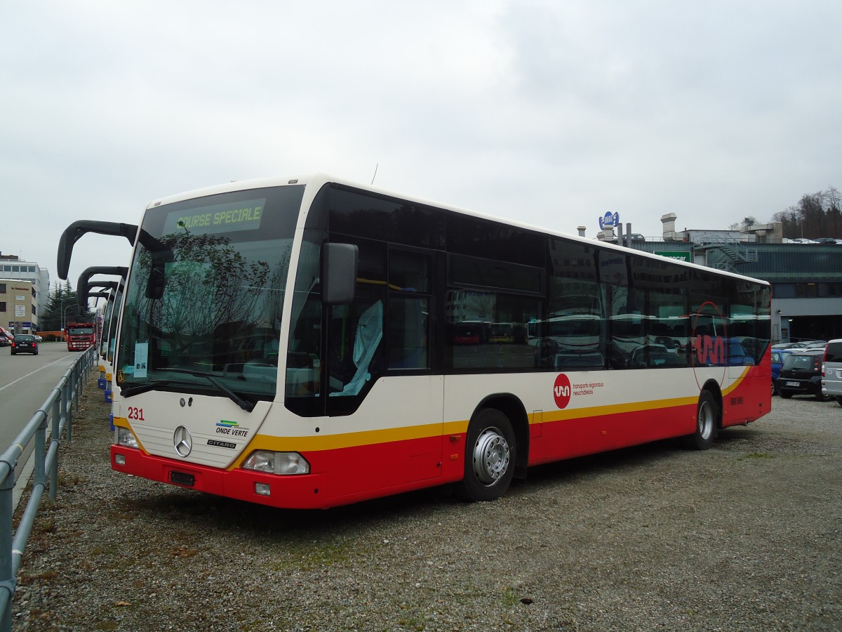 (131'026) - VR La Chaux-de-Fonds - Nr. 231 - Mercedes am 17. November 2010 in Kloten, EvoBus