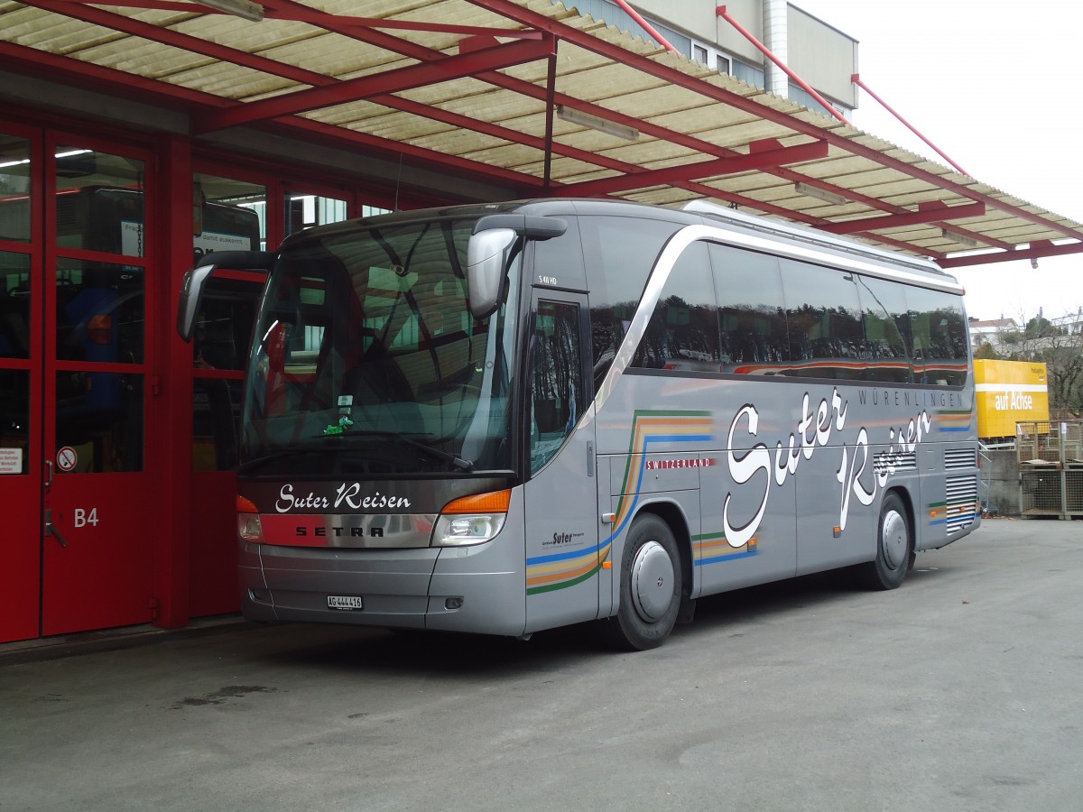 (131'031) - Suter, Wrenlingen - AG 444'416 - Setra am 17. November 2010 in Kloten, EvoBus