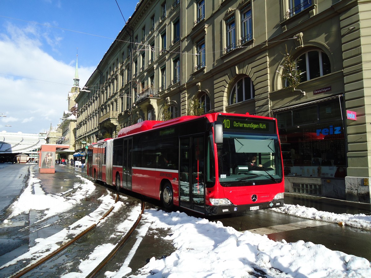 (131'156) - Bernmobil, Bern - Nr. 860/BE 671'860 - Mercedes am 29. November 2010 beim Bahnhof Bern