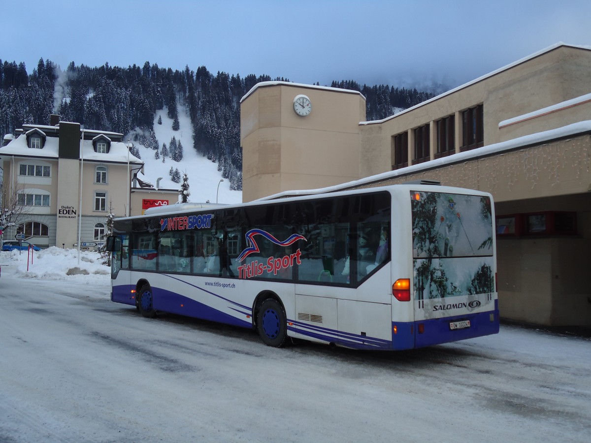 (131'761) - EAB Engelberg - Nr. 6/OW 10'224 - Mercedes (ex TPL Lugano Nr. 11) am 29. Dezember 2010 beim Bahnhof Engelberg