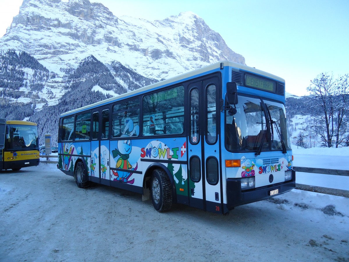 (131'853) - AVG Grindelwald - Nr. 20/BE 349'361 - Vetter am 31. Dezember 2010 beim Bahnhof Grindelwald