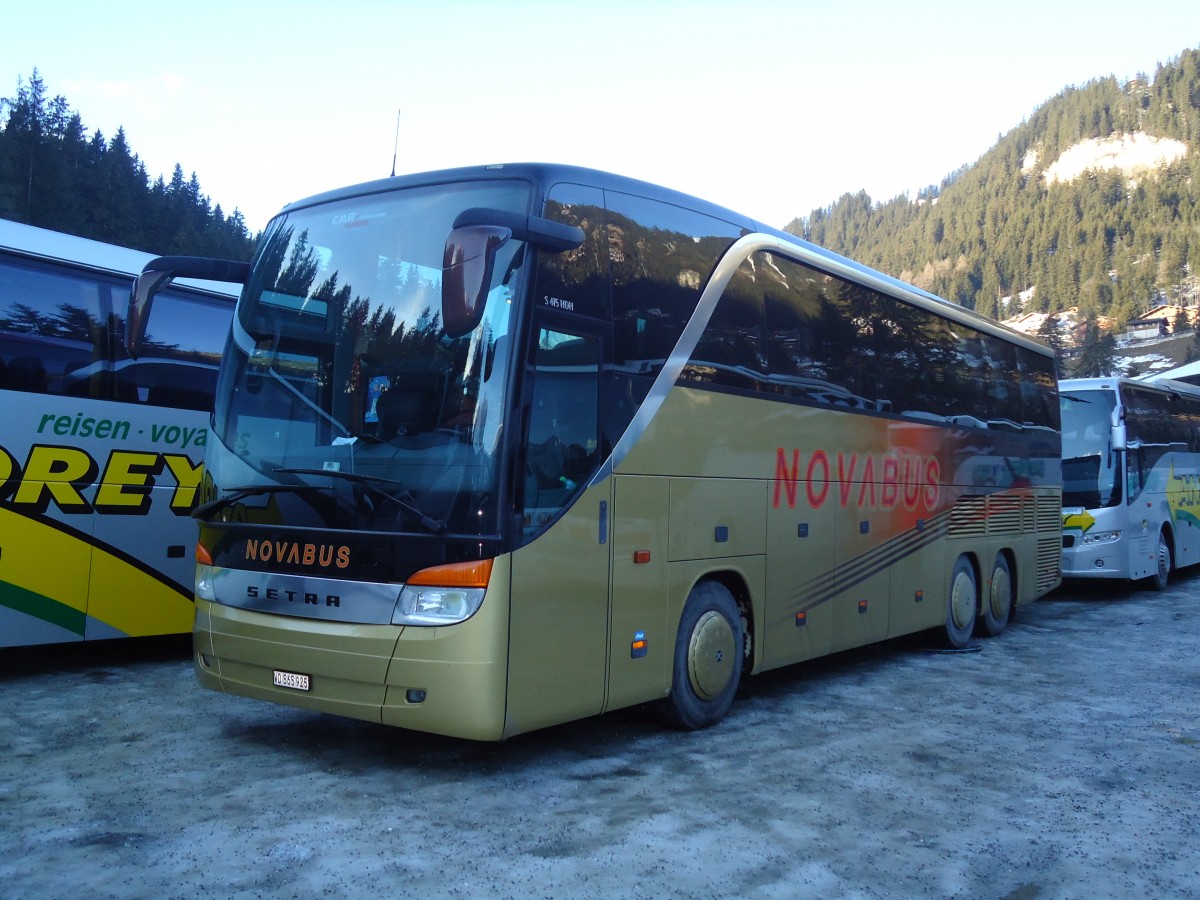 (131'988) - Novabus, St-Croix - VD 565'925 - Setra am 8. Januar 2011 in Adelboden, ASB