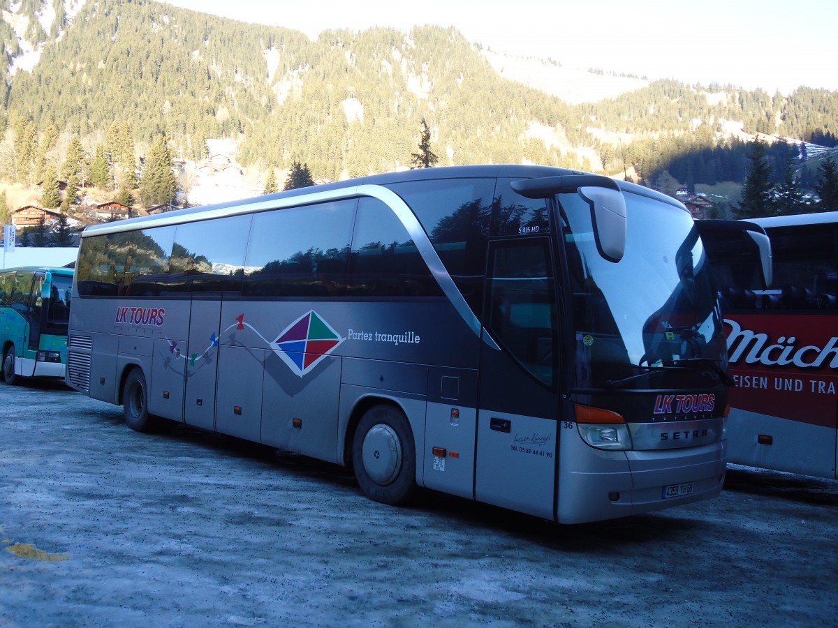 (132'020) - Aus Frankreich: Kunegel, Colmar - Nr. 36/4359 YH 68 - Setra am 8. Januar 2011 in Adelboden, ASB