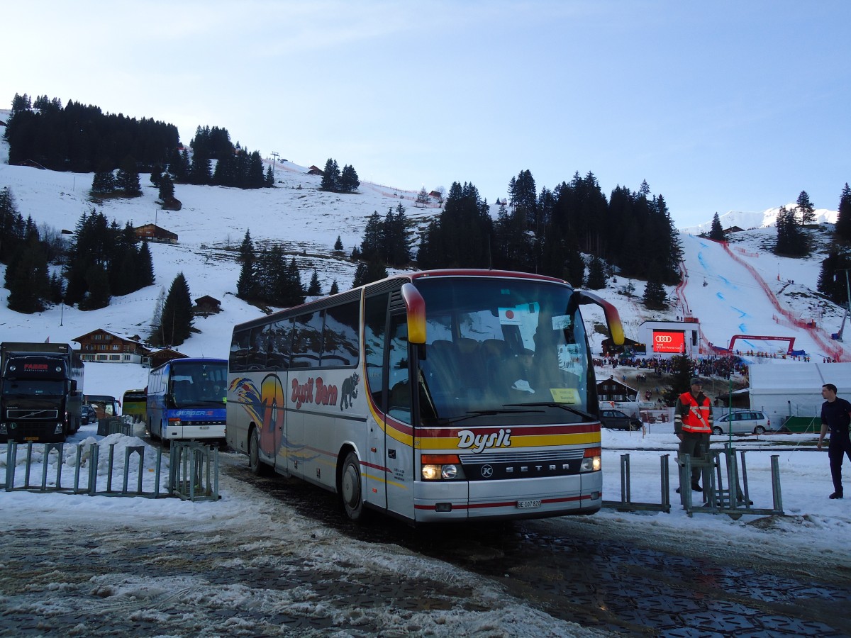 (132'177) - Dysli, Bern - Nr. 22/BE 107'820 - Setra am 8. Januar 2011 in Adelboden, Weltcup