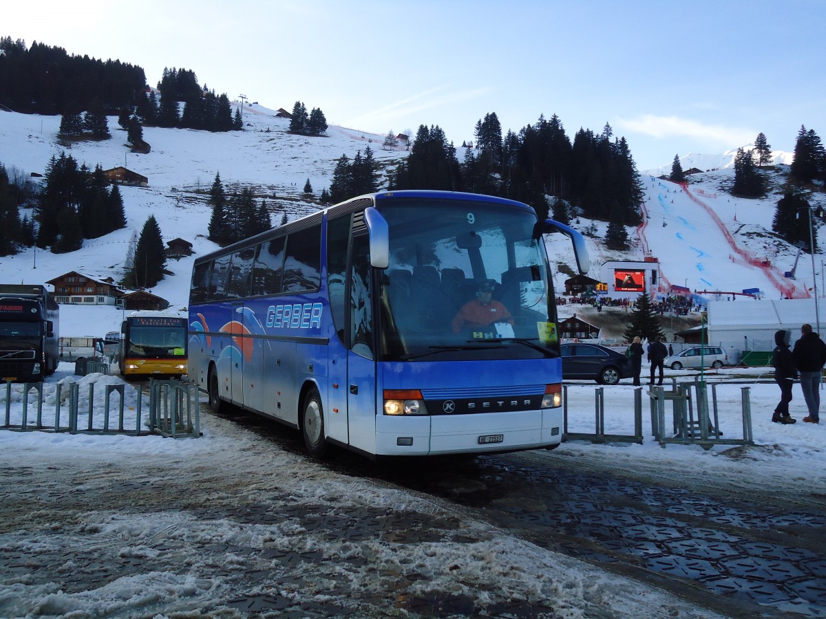 (132'185) - Gerber, Roggwil - Nr. 9/BE 21'517 - Setra am 8. Januar 2011 in Adelboden, Weltcup