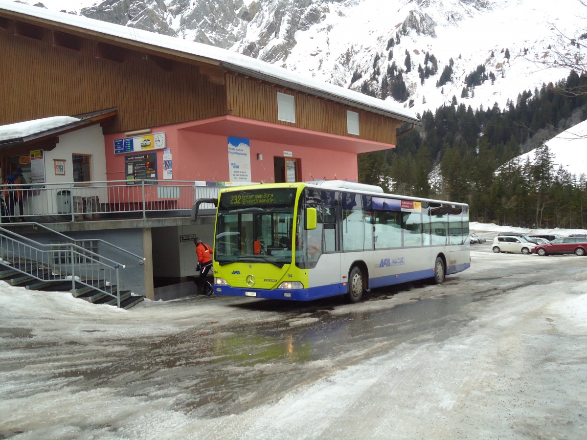 (132'271) - AFA Adelboden - Nr. 94/BE 26'974 - Mercedes am 9. Januar 2011 in Adelboden, Unter dem Birg