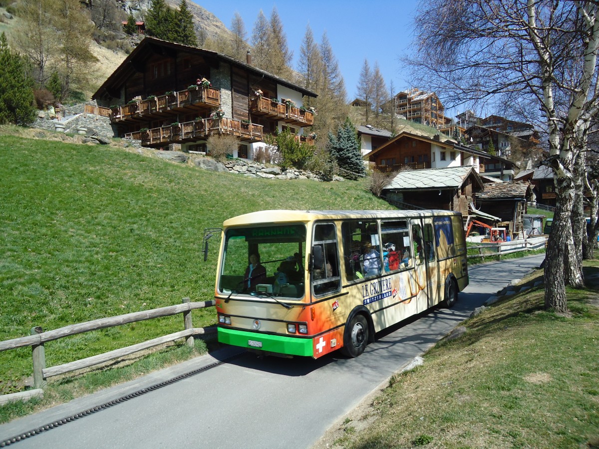 (133'379) - OBZ Zermatt - Nr. 4/VS 143'405 - Vetter (ex Nr. 2) am 22. April 2011 in Zermatt, Matterhorn glacier paradise