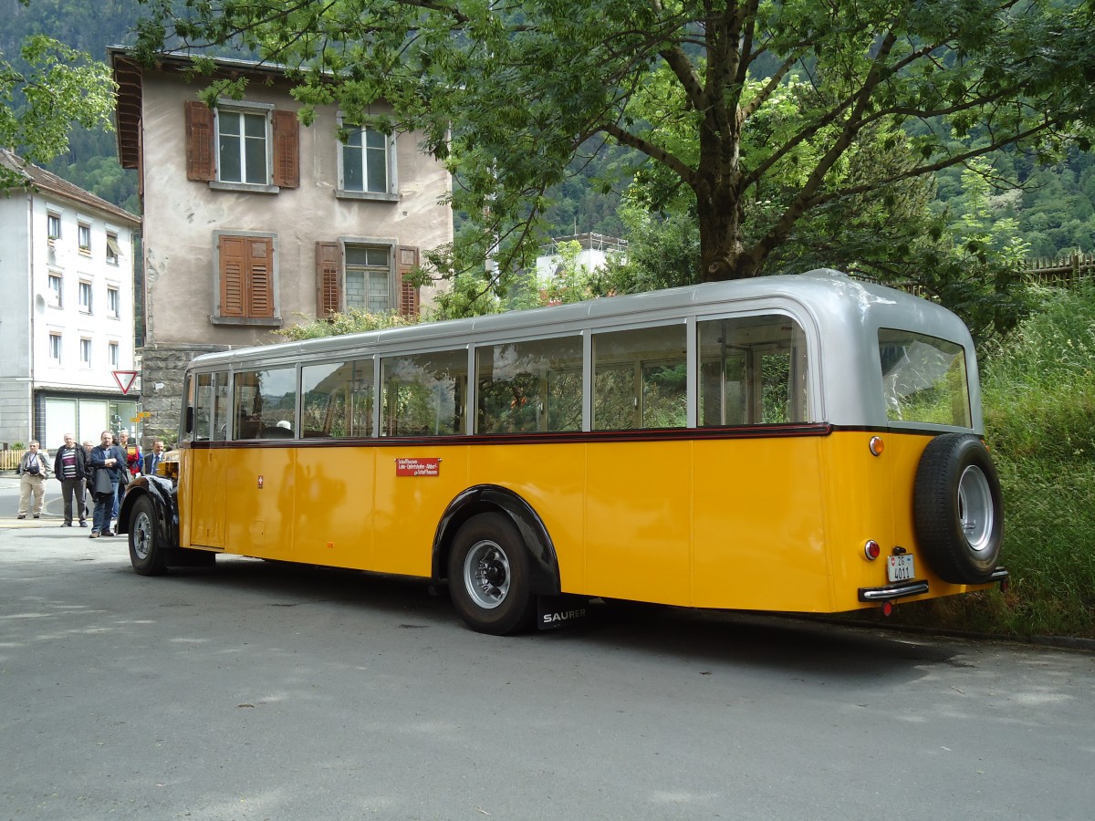 (133'625) - Roost, Steinhausen - ZG 4011 - Berna/Hess (ex diverse Besitzer; ex AGO Olten Nr. 5) am 14. Mai 2011 in Erstfeld, Linden-Str.