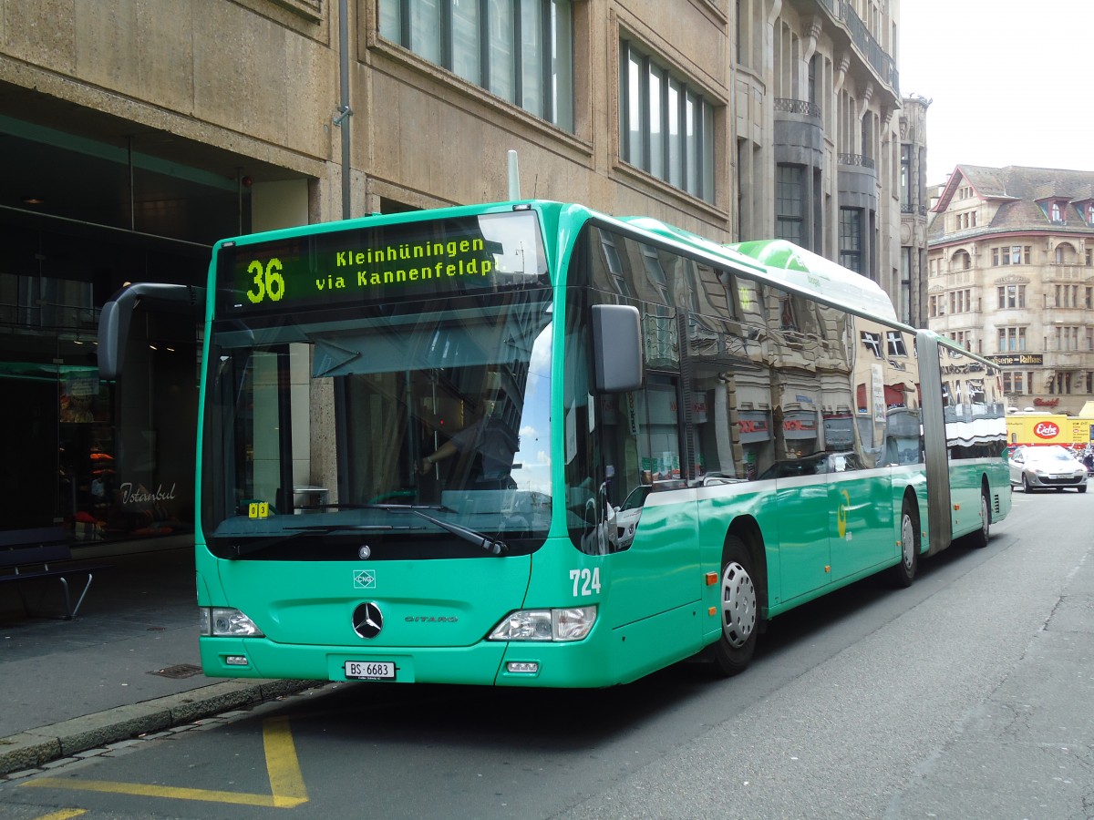 (133'698) - BVB Basel - Nr. 724/BS 6683 - Mercedes am 16. Mai 2011 in Basel, Schifflnde