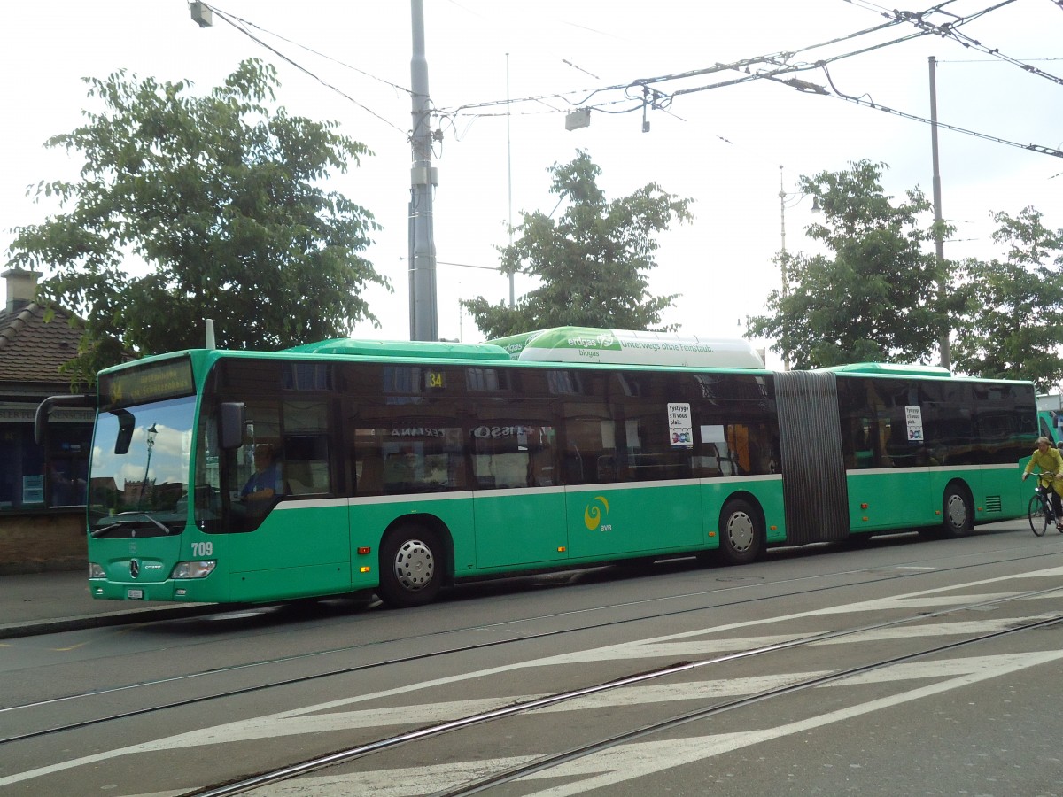 (133'706) - BVB Basel - Nr. 709/BS 6668 - Mercedes am 16. Mai 2011 in Basel, Schifflnde