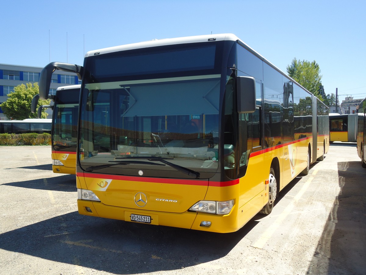 (133'903) - CarPostal Ouest - VD 545'211 - Mercedes am 29. Mai 2011 in Yverdon, Garage