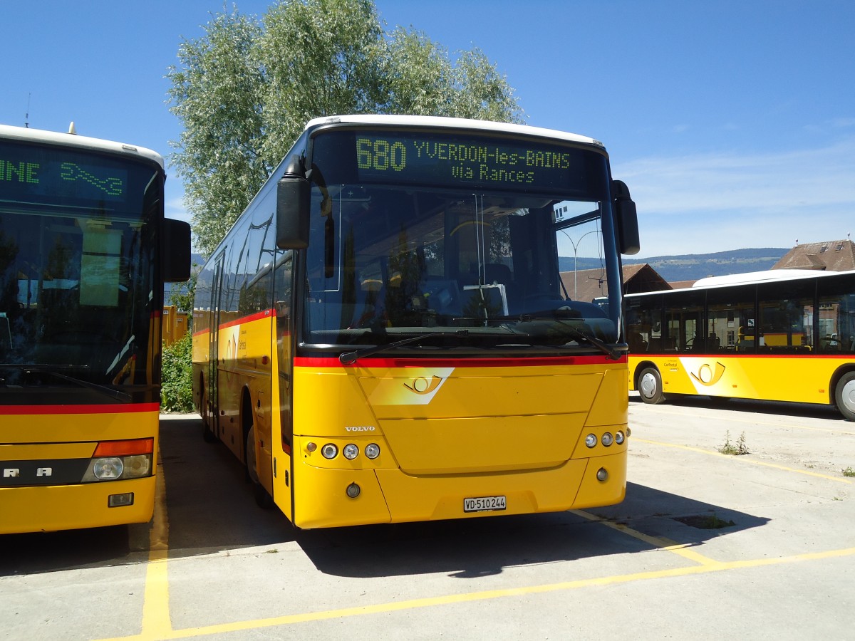 (133'907) - CarPostal Ouest - VD 510'244 - Volvo (ex P 25'165) am 29. Mai 2011 in Yverdon, Garage