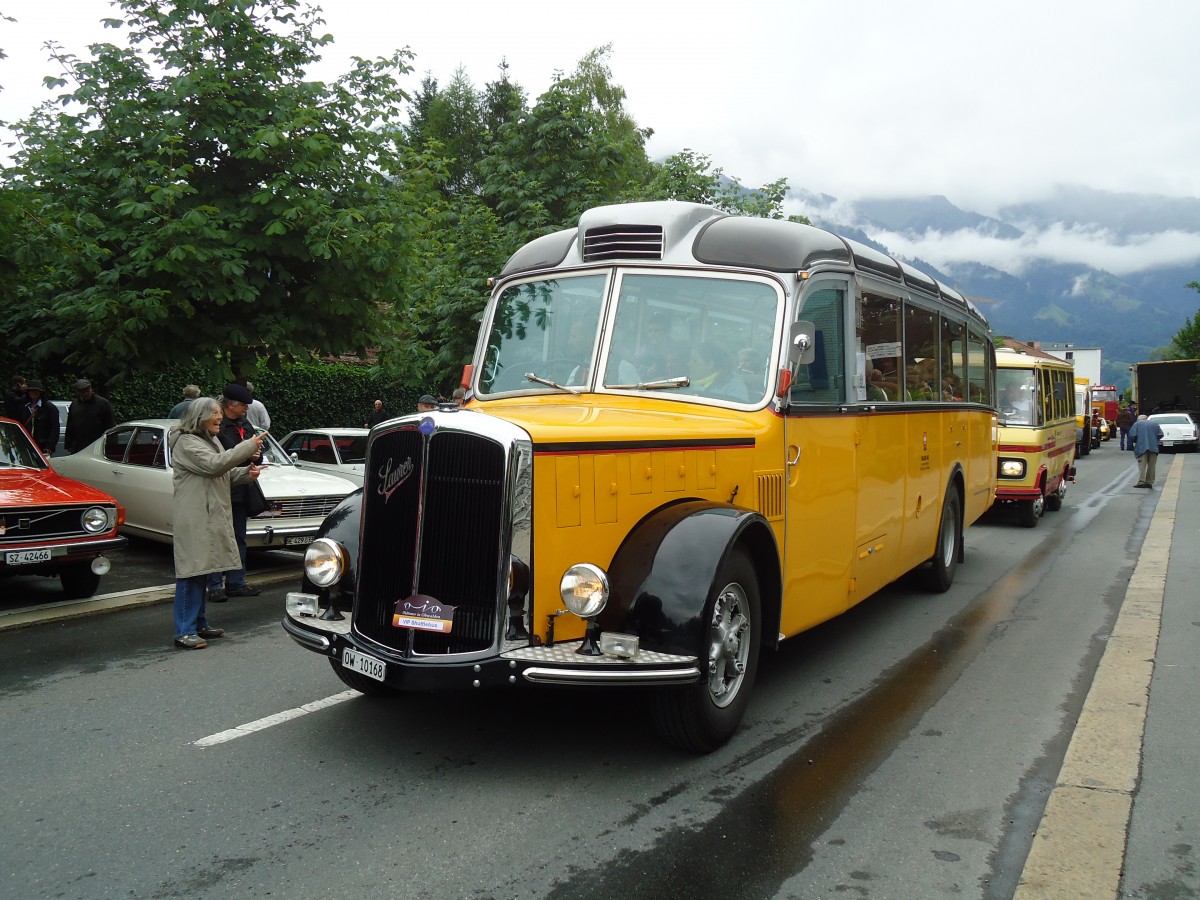 (134'067) - Dillier, Sarnen - OW 10'168 - Saurer/Gangloff (ex AVG Grindelwald; ex P 23'128; ex P 2195) am 11. Juni 2011 in Sarnen, OiO