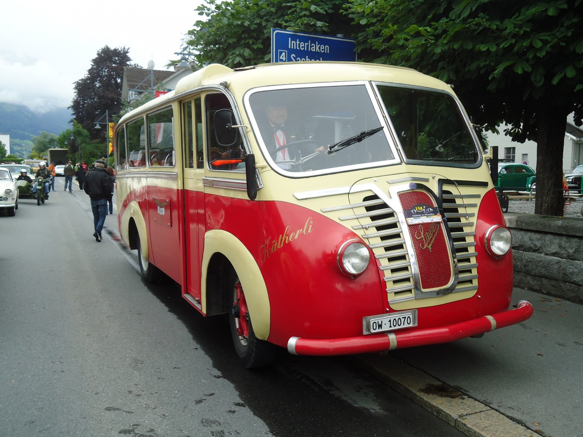 (134'097) - Dillier, Sarnen - OW 10'070 - Saurer/R&J am 11. Juni 2011 in Sarnen, OiO