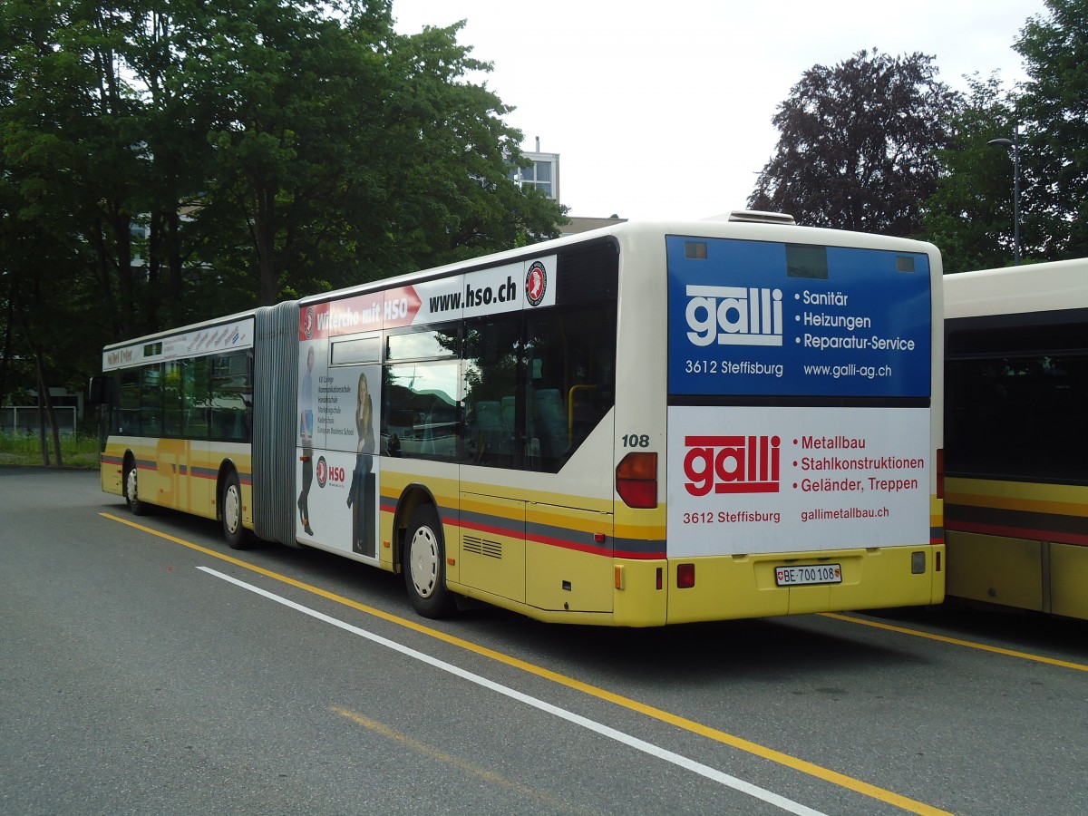 (134'176) - STI Thun - Nr. 108/BE 700'108 - Mercedes am 11. Juni 2011 bei der Schifflndte Thun