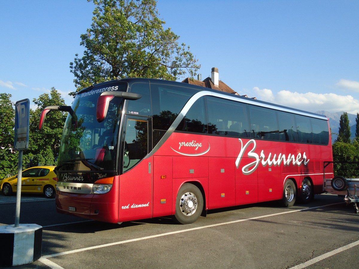 (134'627) - Brunner, Sargans - SG 103'072 - Setra am 2. Juli 2011 in Thun, Seestrasse