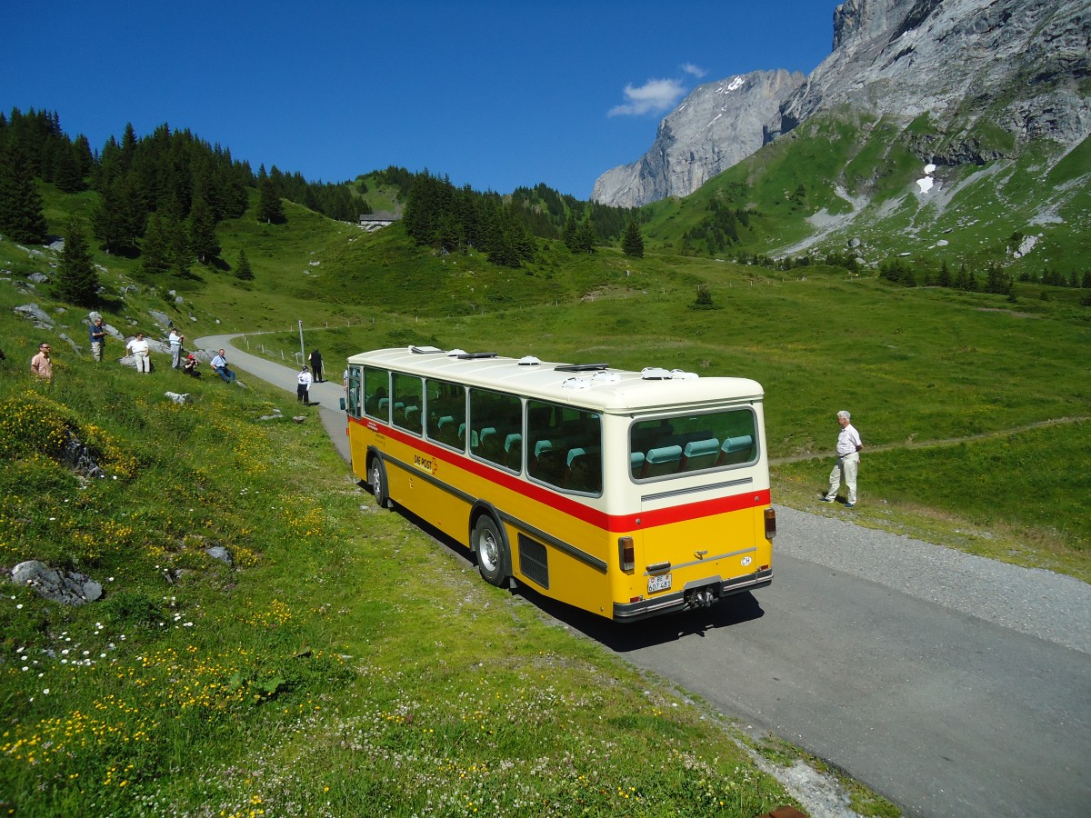 (134'783) - AVG Meiringen - Nr. 74/BE 607'481 - Saurer/R&J (ex P 24'357) am 3. Juli 2011 in Grindelwald, Oberer Lauchbhl