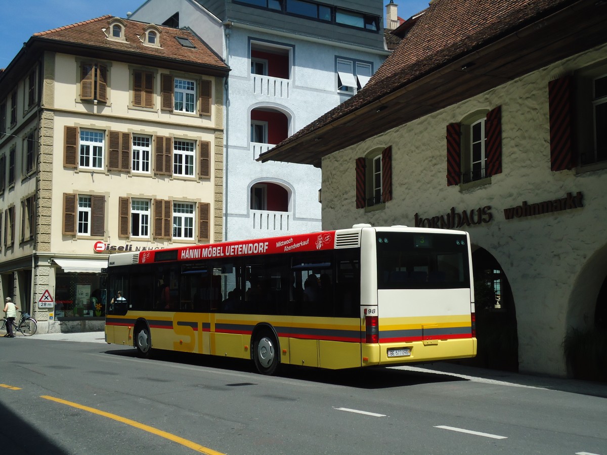 (134'810) - STI Thun - Nr. 98/BE 577'098 - MAN am 4. Juli 2011 in Thun, Sternenplatz